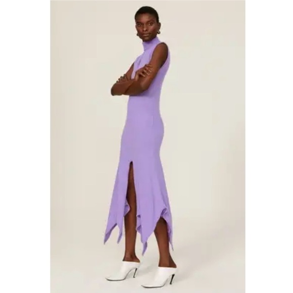Thebe Magugu Keyhole Handkerchief Hem Dress - Picture 2 of 16